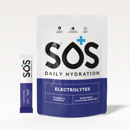 SOS Daily Electrolyte Powder - Mixed Berry (24 sticks)