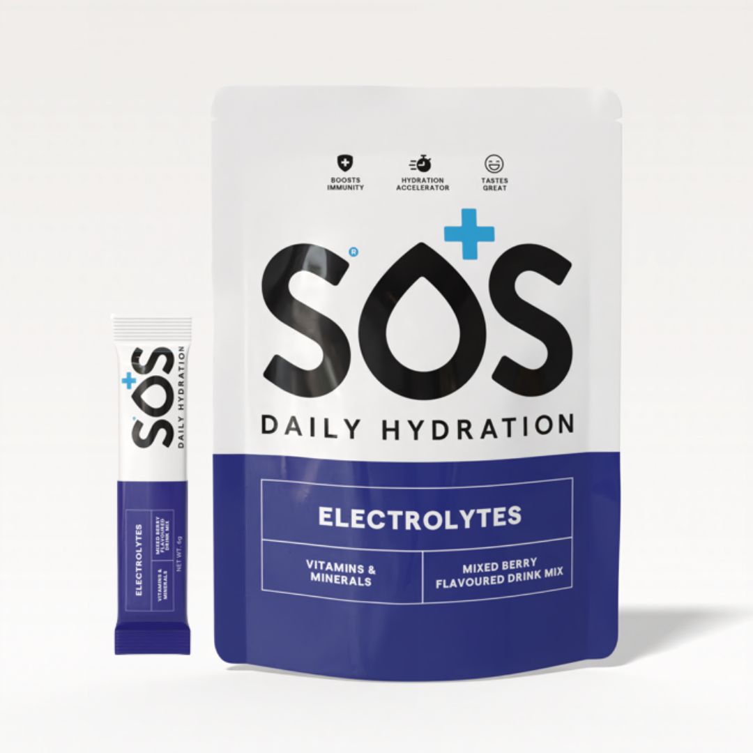 SOS Daily Electrolyte Powder - Mixed Berry (24 sticks)