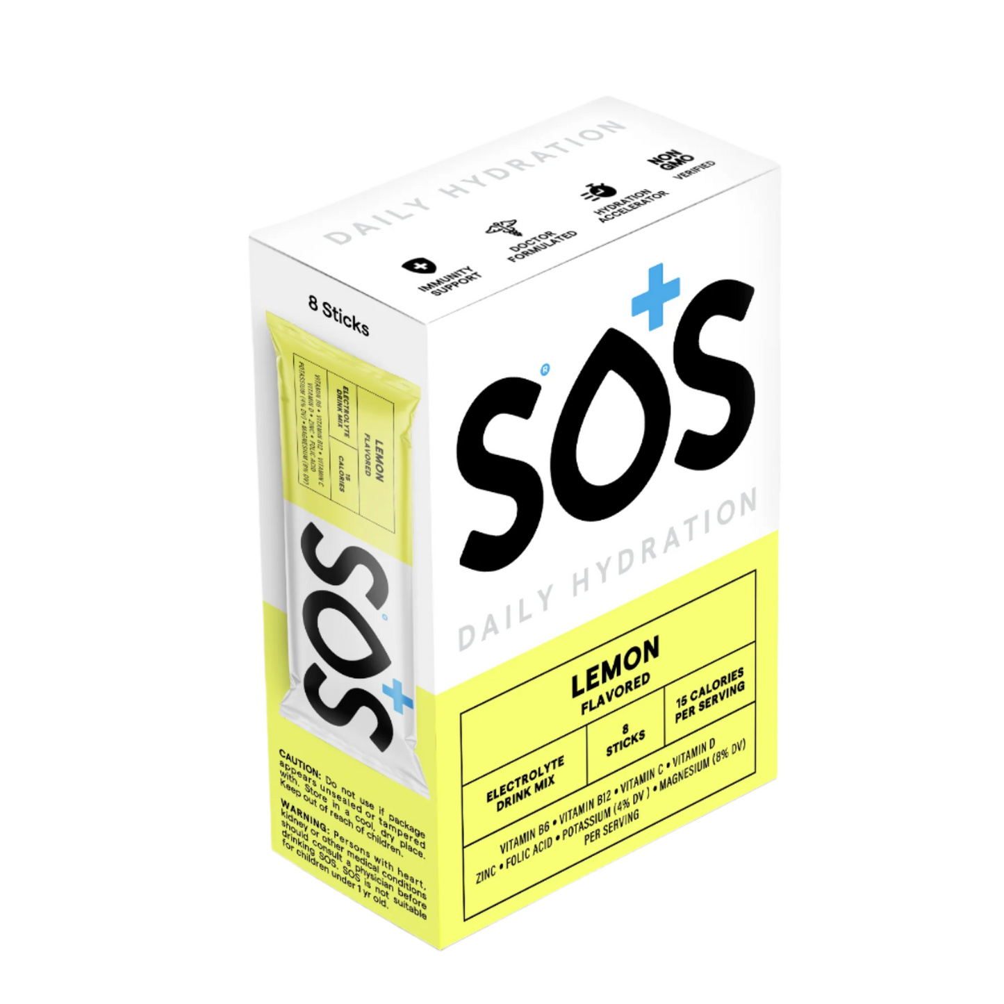 SOS Daily Vitamin Enhanced Lemon Flavour (8 sticks)